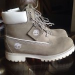 Timberland 6 Inch Grey And White Men Boots