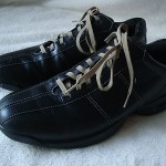 COLE HAAN NIKE AIR MENS BLACK LEATHER OXFORD SHOES SIZE 9 M