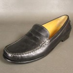 Mens COLE HAAN Black Leather Penny Loafers Size 10.5 B    EUC