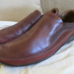 COLE HAAN NIKEAIR MENS BROWN LEATHER SLIP ON SHOES, 11M