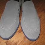 NWOB COLE HAAN FOLSOM GRAY VENETIAN SUEDE LOAFERS 11.5 M