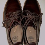Mens Size 10M TIMBERLAND Dark Brown Leather Lace-Up Tie Casual Shoes