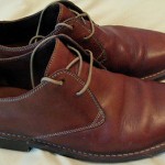 COLE HAAN brown leather lace up dress shoes mens size US 9 1/2 9.5 M
