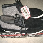 VANS SKATEBOARDING MENS RATA MID LEATHER BLACK TURTLEDOVE SHOES SIZE 13 NWT NR