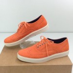 COLE HAAN BERGEN Suede Leather Wingtip Orange Lace Up 10.5 D Corporate Mens