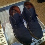 Clarks Original Desert Boot Navy Canvas