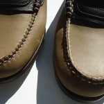 COLE HAAN GENUINE HANDSEWN Two Tone BROWN TAN LOAFERS MENS Size 10 D