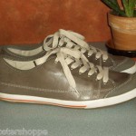 VINTAGE COLE HAAN MENS SOFT LEATHER LOW TOP SNEAKERS TAUPE 11 M HIPSTER