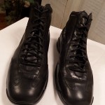 COLE HAAN CITY NIKE AIR MEN BLACK LEATHER ANKLE BOOTS SNEAKER SHOES SZ 9 M