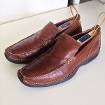 Mens Casual Cole Haan Nike Air Brown Leather Loafers Shoes Size 9M