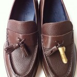 Mens  New Cole Haan Leather Tasseled Brown Loafers (7.5)