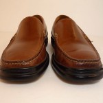 Cole Haan Mens 9 M Santa Barbara Saddle Tan Italian Leather Nike Air Sole $158