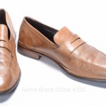 COLE HAAN C10246 NIKE AIR 12 brown leather LOAFER MOC TOE PLAIN SLIP ON shoe