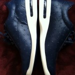 MENS COLE HAAN NIKE AIR CONNER OSTRICH PRINT LEATHER SHOES BLUE OXFORD SPORT 8.5