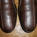 MENS COLE HAAN/NIKE AIR  DARK BROWN LEATHER  SLIP ON  CASUAL SHOES 11.5M  EUC