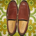 Mens Dark Brown Leather Slip On Loafer Shoes By Nike Air Cole Haan In Size 8.5
