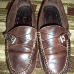 Cole Haan Brown Leather Buckle Loafer Shoes Sz 12 Mens Genuine Handsewn