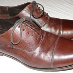 COLE HAAN MENS SZ 9.5 DARK BROWN LEATHER OXFORDS COMFORT SHOES