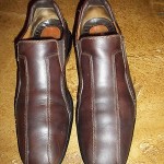 MENS COLE HAAN/NIKE AIR  DARK BROWN LEATHER  SLIP ON  CASUAL SHOES 11.5M  EUC