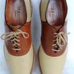 Men’s COLE HAAN Leather Oxford Shoes Size 9 D Brown/Bone