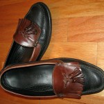 Cole Haan Country Men’s BLACK & BROWN Tassel Moccasin Loafer Shoes Size 11.5M