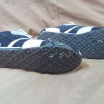 DIESEL Hugo Mens Petrol Blue White Leather athletic shoes sneakers US 12 45 EU