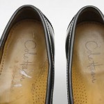 Mens shoes COLE HAAN black leather slip on tassel loafers sz 9.5 D
