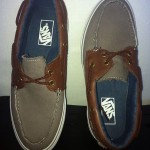 Vans Zapato Del Barco Size M-8 W-9.5 Two Tone (Leather)