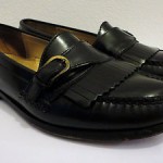 Cole Haan Mens Dress Shoe Size 9 D Black Leather Casual Slip On Buckle Loafer