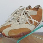 Mens sz 10.5 M leather w/suede trim Diesel athletic low profile tennis shoes