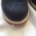 Timberland mens boots Black Nubuck White Cream Trim Mint 13m
