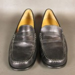 Mens COLE HAAN Black Leather Penny Loafers Size 10.5 B    EUC