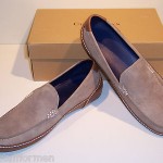 COLE HAAN Air Mitchell Venetian Size 13 M Tan Nubuck Leather Loafers Mens Shoes