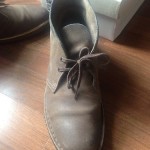 Clarks Desert Boots Taupe Suede Sz 8 Pre Owned
