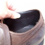 Hugo Boss Orange Label Brown Leather Oxford Wing Tip Brogue Lace Up Shoes Sz 11