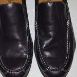 mt Cole Haan Mens Leather Slip On Loafers Shoes Black 9.5 M