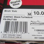 VANS leather black / turtledove Birch Vulc mens skate shoe 10 $55