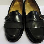 Cole Haan Mens Dress Shoe Size 9 D Black Leather Casual Slip On Buckle Loafer