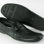 HUGO BOSS Ros Black Loafers Mens size 7 D Used $130