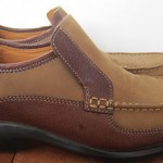 Cole Haan Nike Air Nubuck Leather Synthetic Sole Brass Shoes Loafers SZ 7 M