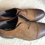 NEW Clarks Mens Brown Leather Oxford Shoes Size 11 (Wallace)