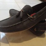 Diesel Men’s Fashion Loafers Grahl Anthracite Leather Boat Shoes sz 10.5 $160.00