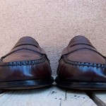 Cole Haan Mens Dress Shoes Size 9D Burgundy Leather Casual Slip On Penny Loafers
