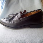 cole haan leather shoes sz 9 m ,black,loafers,tassel,nike air