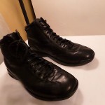 COLE HAAN CITY NIKE AIR MEN BLACK LEATHER ANKLE BOOTS SNEAKER SHOES SZ 9 M