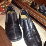 SHARP MENS COLE HAAN BLACK LEATHER CASUAL SPORT LOAFER/DRIVING MOCASSIN 10.5M