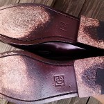 Men Cole Haan burgundy leather penny loafers slip on shoes size 6.5 E