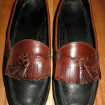 Cole Haan Country Men’s BLACK & BROWN Tassel Moccasin Loafer Shoes Size 11.5M