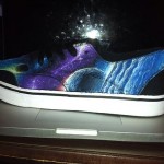 Galaxy Custom Painted Drawn Size 9 Shoes Air Speeds Vans Nike