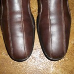MENS COLE HAAN/NIKE AIR  DARK BROWN LEATHER  SLIP ON  CASUAL SHOES 11.5M  EUC